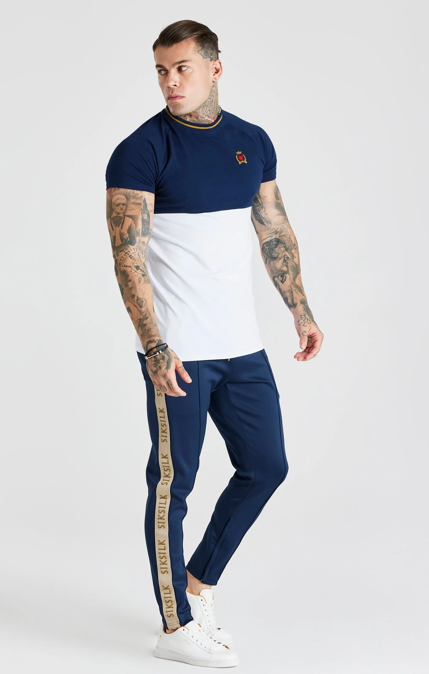Navy Track Pant sold by Siksilk product image thumbnail 3
