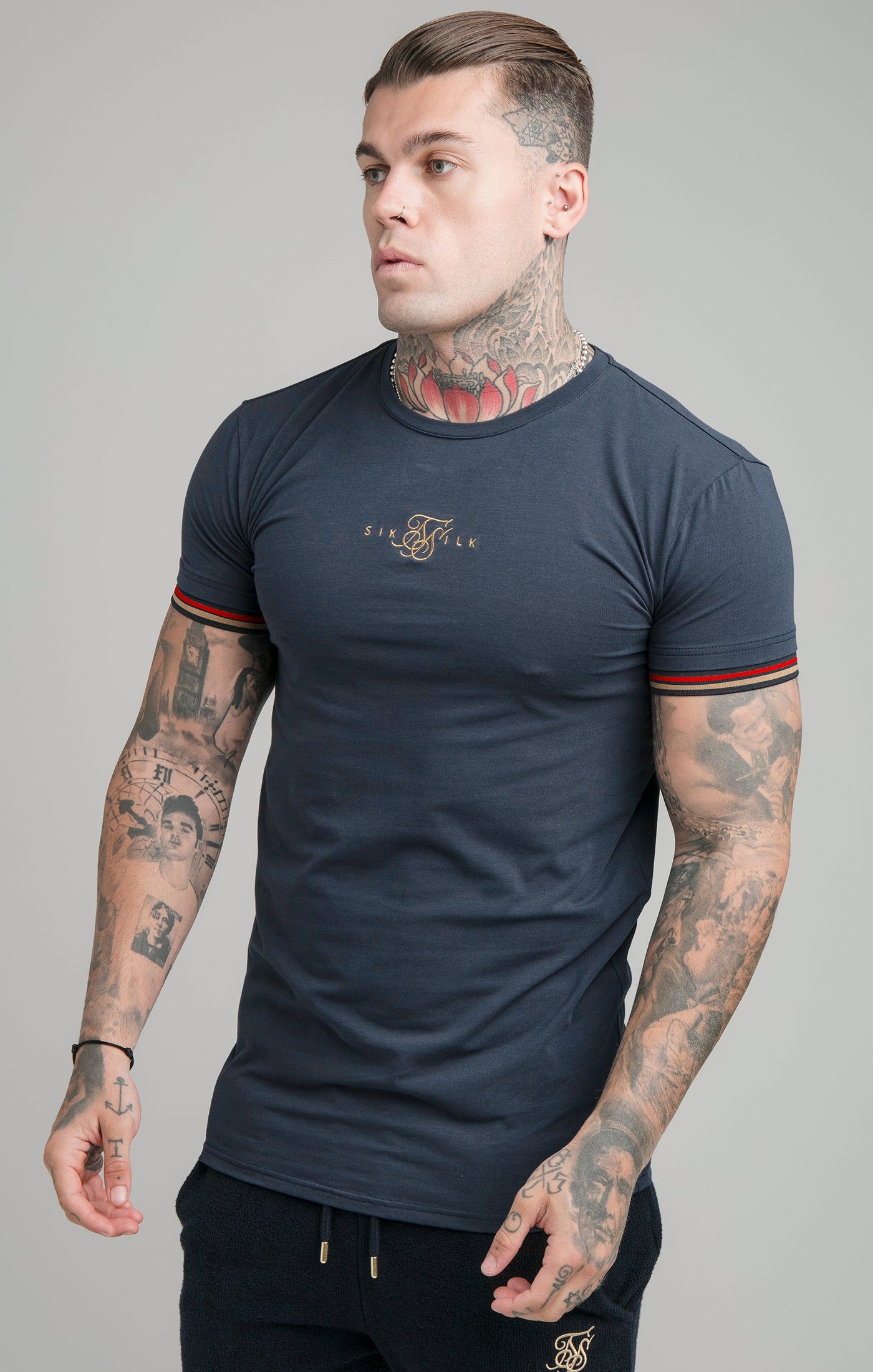 SikSilk Reign Tech Tee - Navy sold by Siksilk