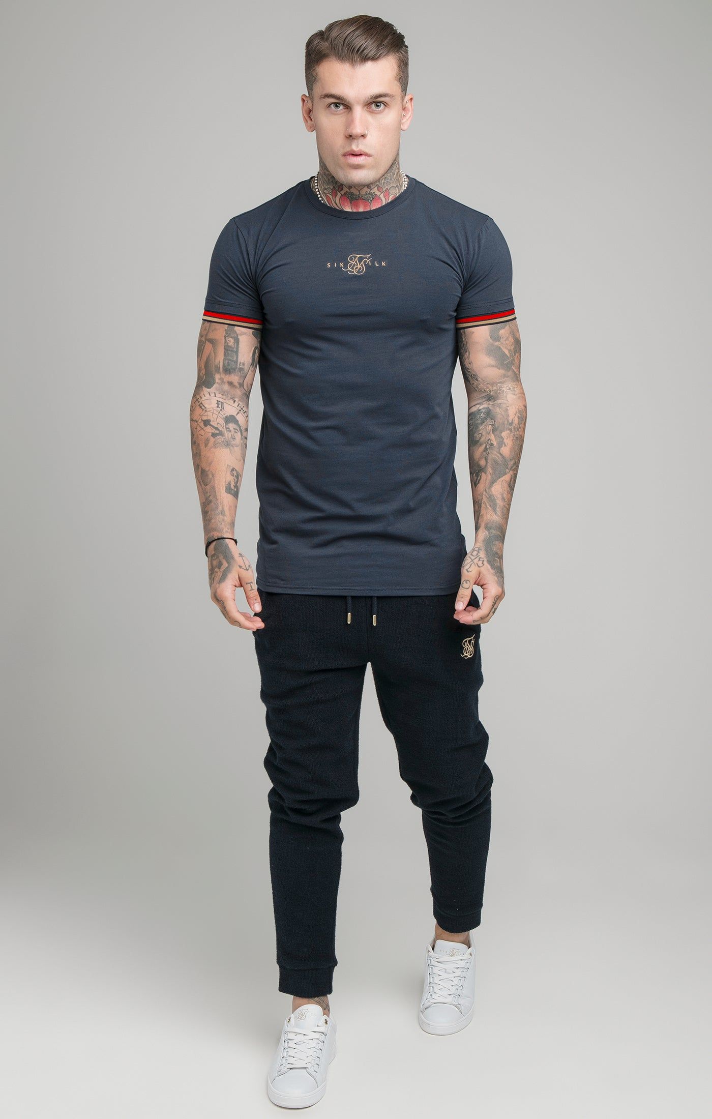 SikSilk Reign Tech Tee - Navy sold by Siksilk product image thumbnail 3