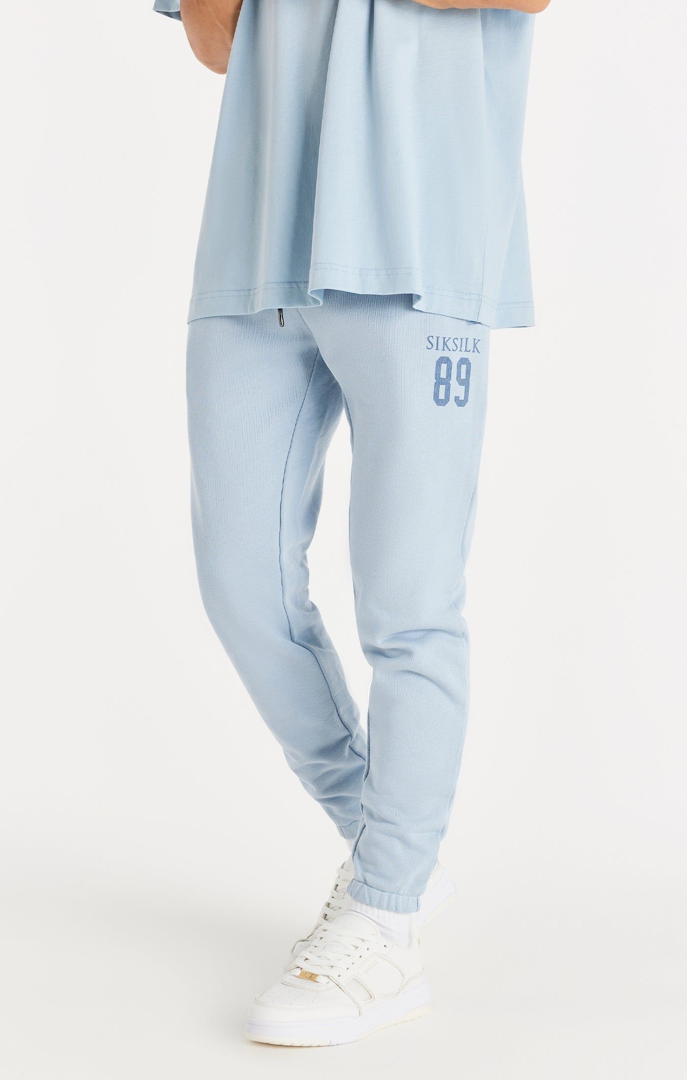 Blue Relaxed Fit Cuff Jogger sold by Siksilk