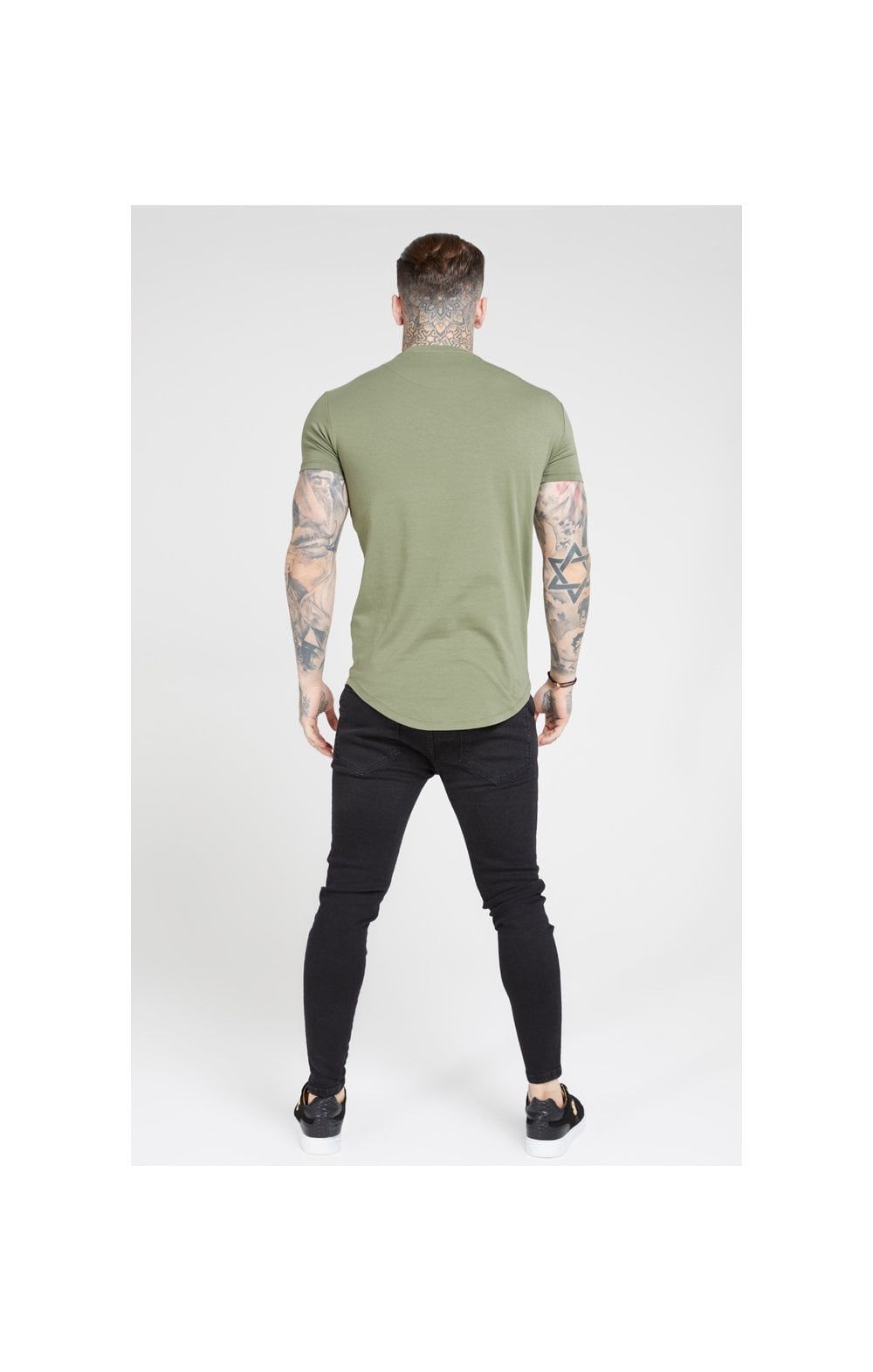 SikSilk S/S Core Gym Tee – Khaki sold by Siksilk product image thumbnail 5