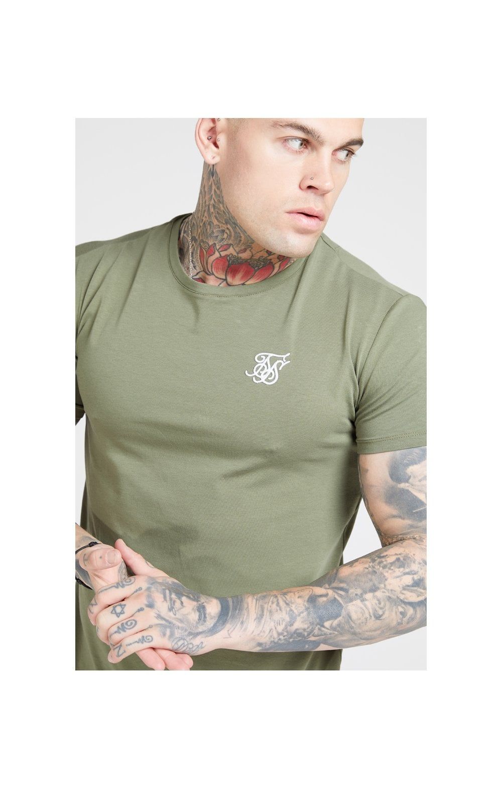 SikSilk S/S Core Gym Tee – Khaki sold by Siksilk product image thumbnail 2