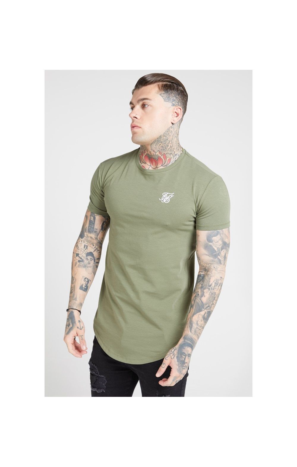 SikSilk S/S Core Gym Tee – Khaki sold by Siksilk