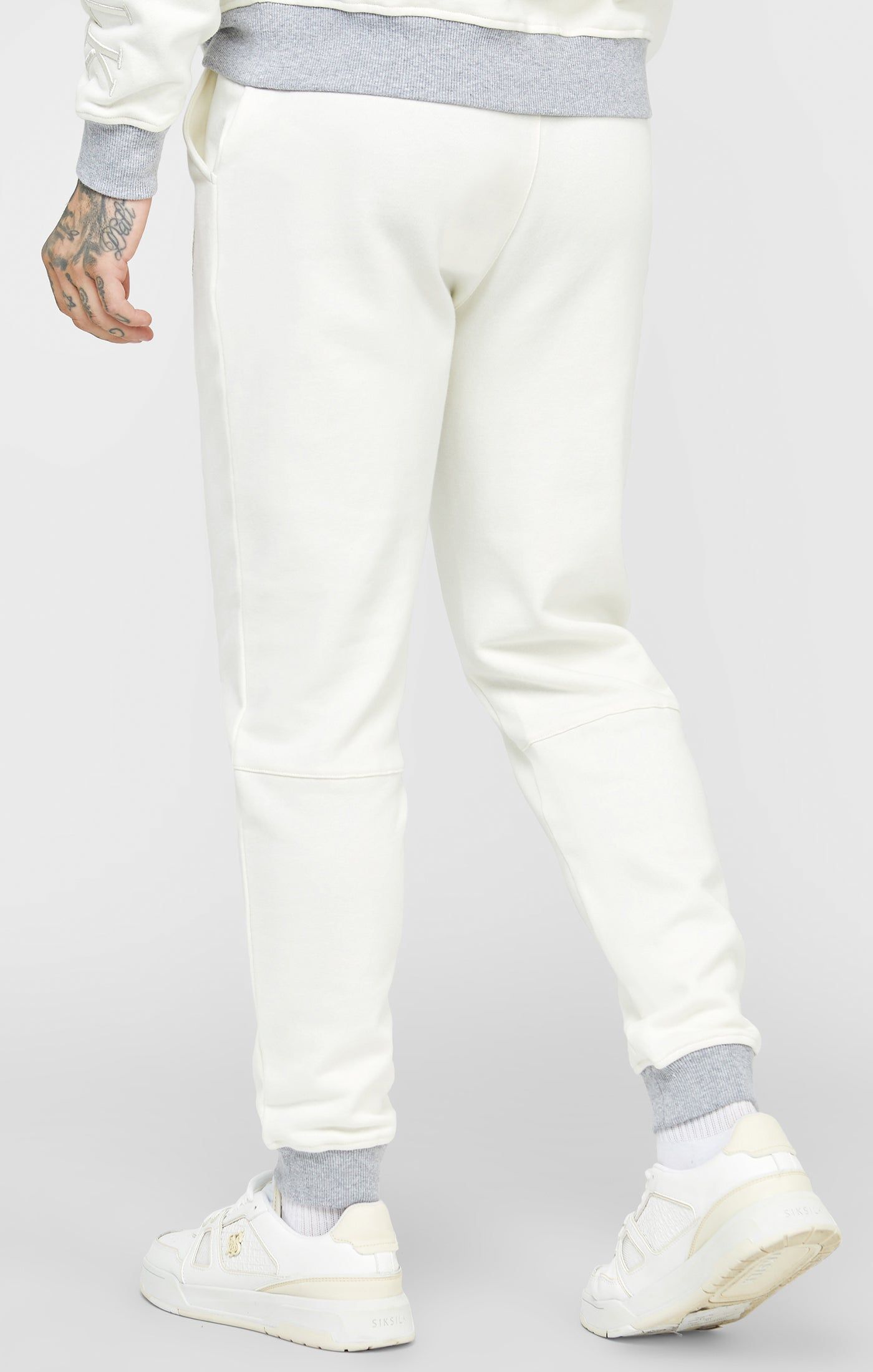 Ecru Contrast Waistband Jogger sold by Siksilk product image thumbnail 4