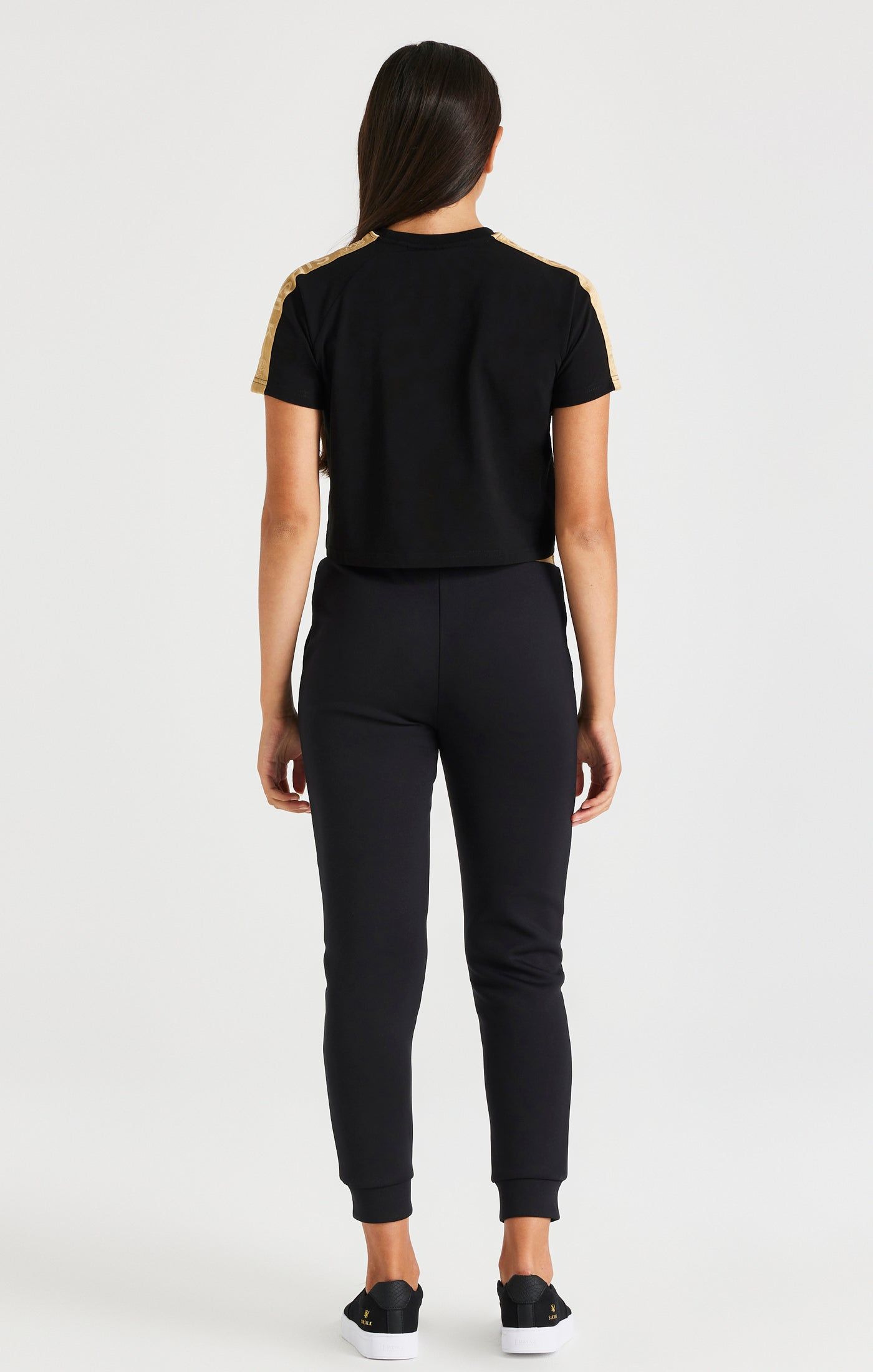 SikSilk Metallic Taped Raglan Tee - Black sold by Siksilk product image thumbnail 5