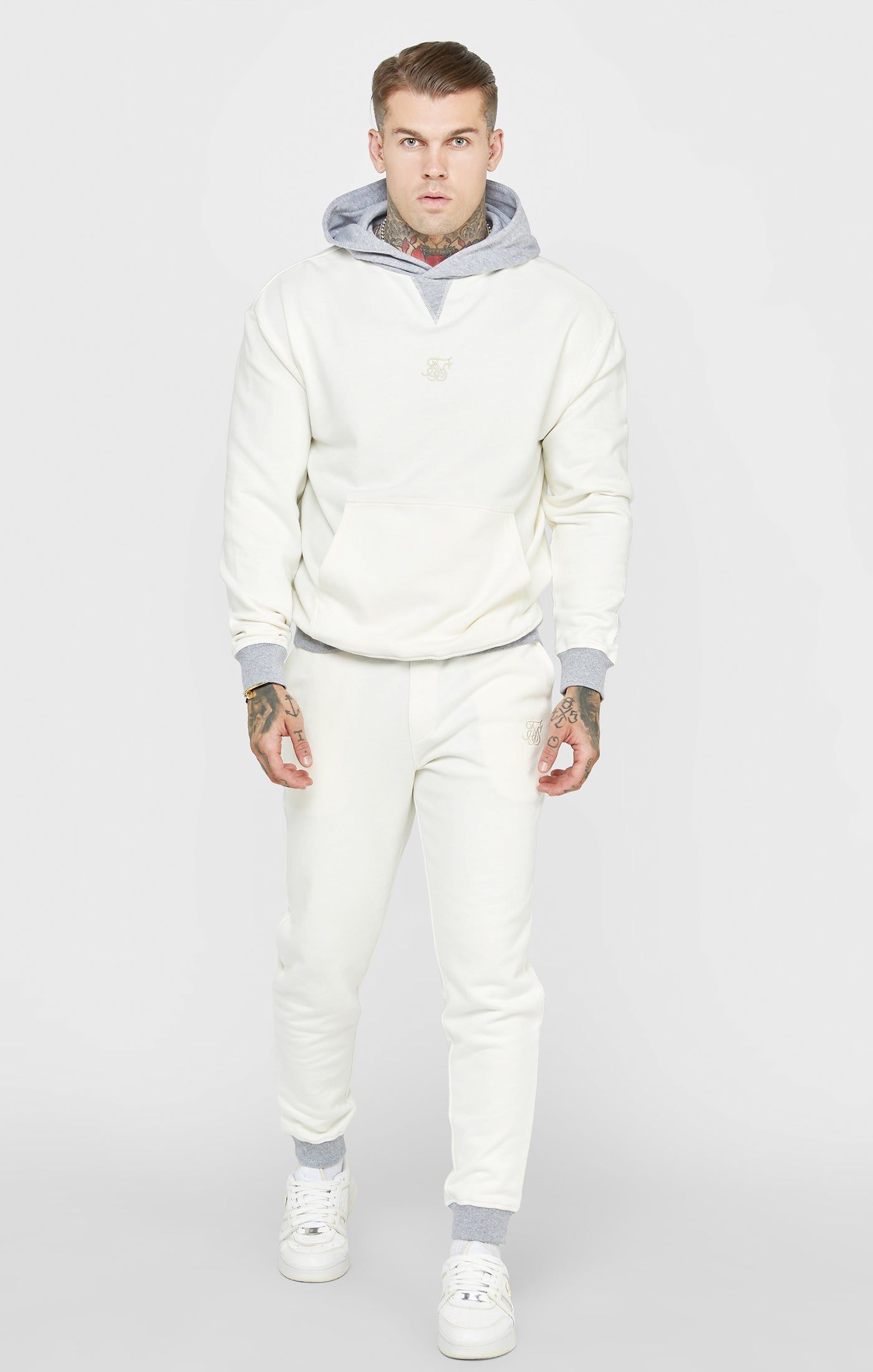 Ecru Contrast Waistband Jogger sold by Siksilk product image thumbnail 3