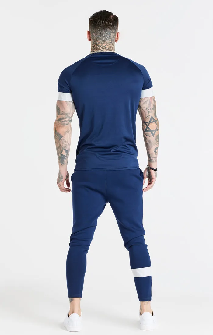 Navy Elastic Cuff T-Shirt sold by Siksilk product image thumbnail 5
