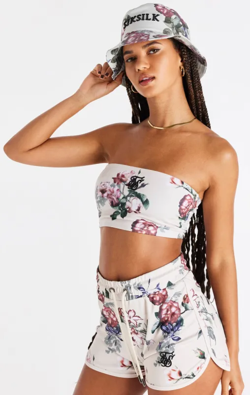 Ecru Floral Bandeau Top sold by Siksilk