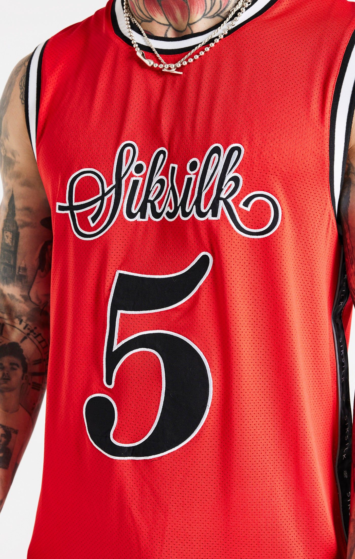 Red Tape Basketball Vest sold by Siksilk product image thumbnail 2