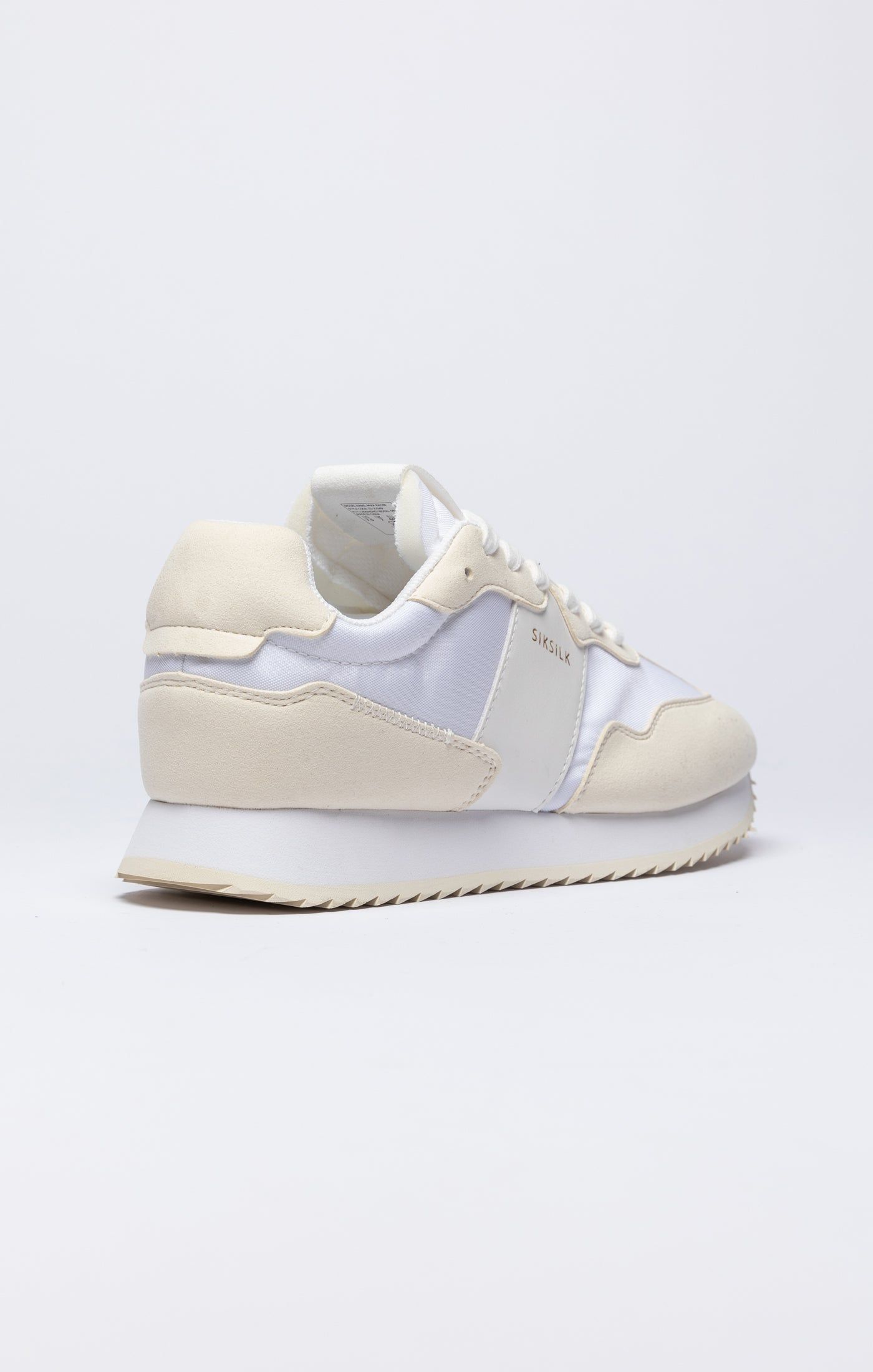 White Retro Running Trainer sold by Siksilk product image thumbnail 2