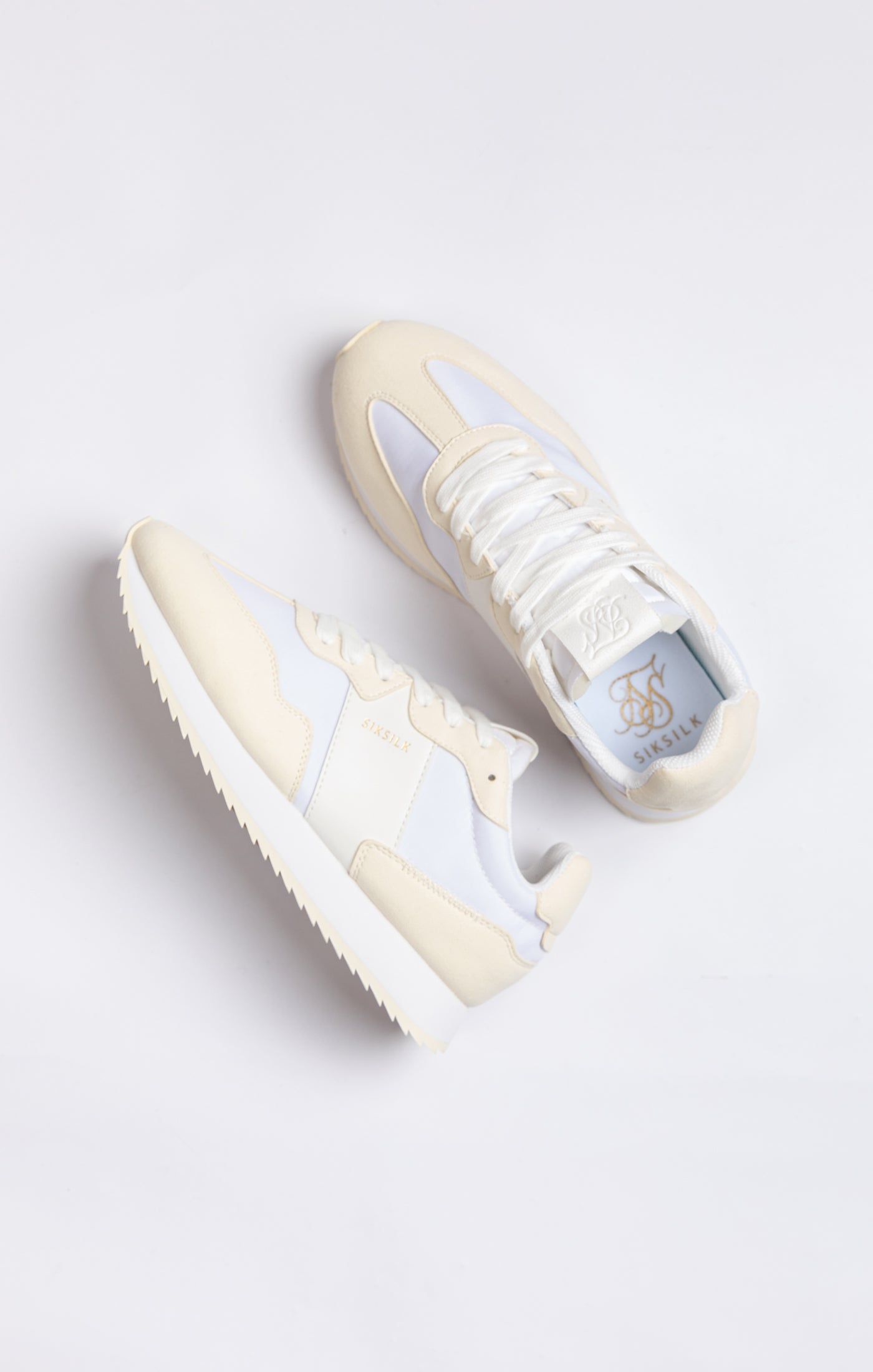 White Retro Running Trainer sold by Siksilk product image thumbnail 6