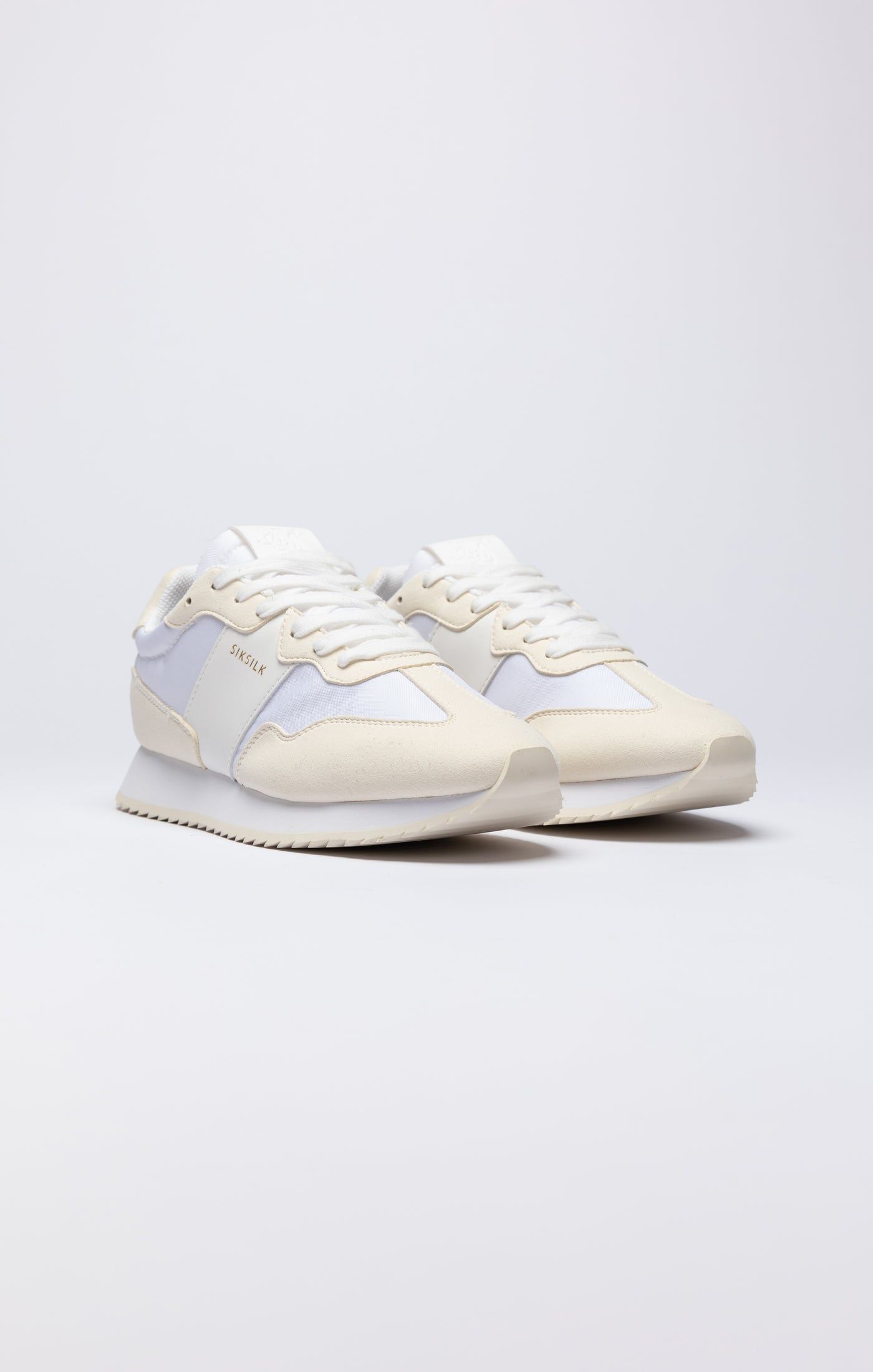 White Retro Running Trainer sold by Siksilk product image thumbnail 4