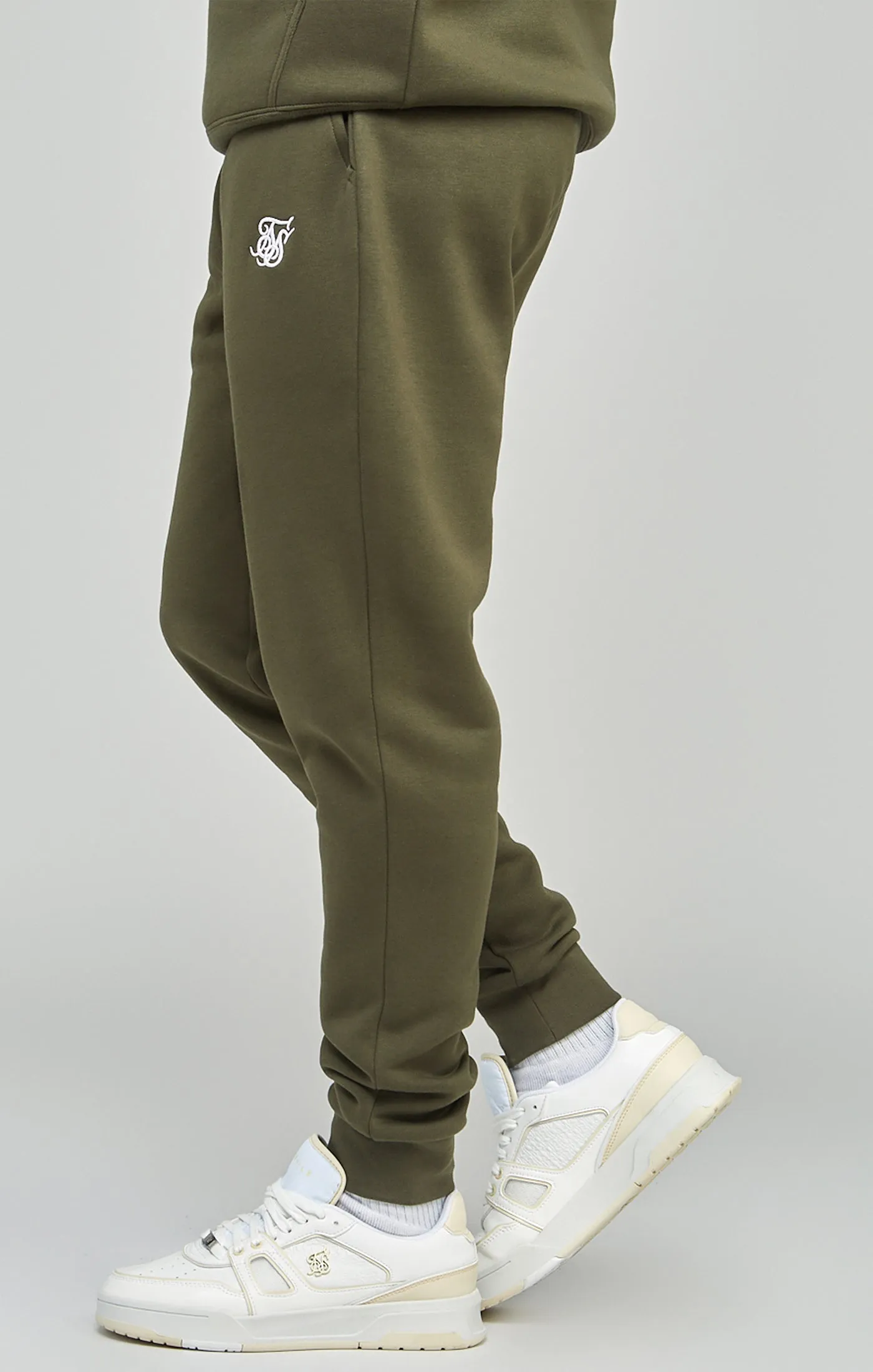 Khaki Essential Cuffed Jogger sold by Siksilk product image thumbnail 3