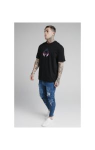 SikSilk S/S Essential Tee - Black sold by Siksilk