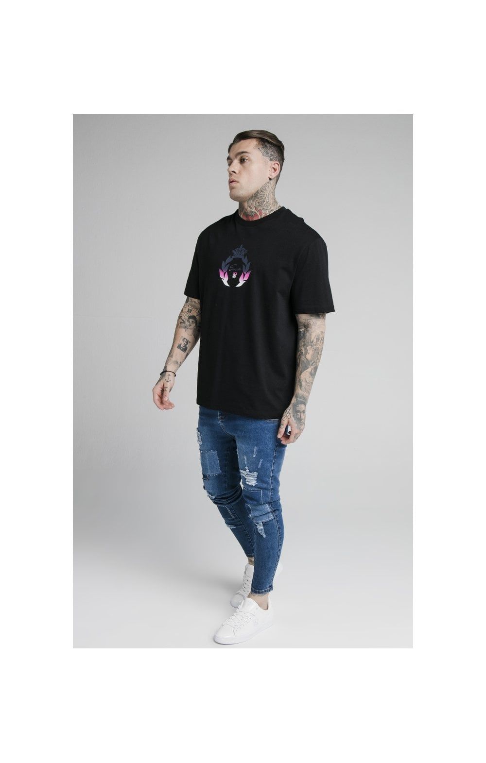 SikSilk S/S Essential Tee - Black sold by Siksilk product image thumbnail 3