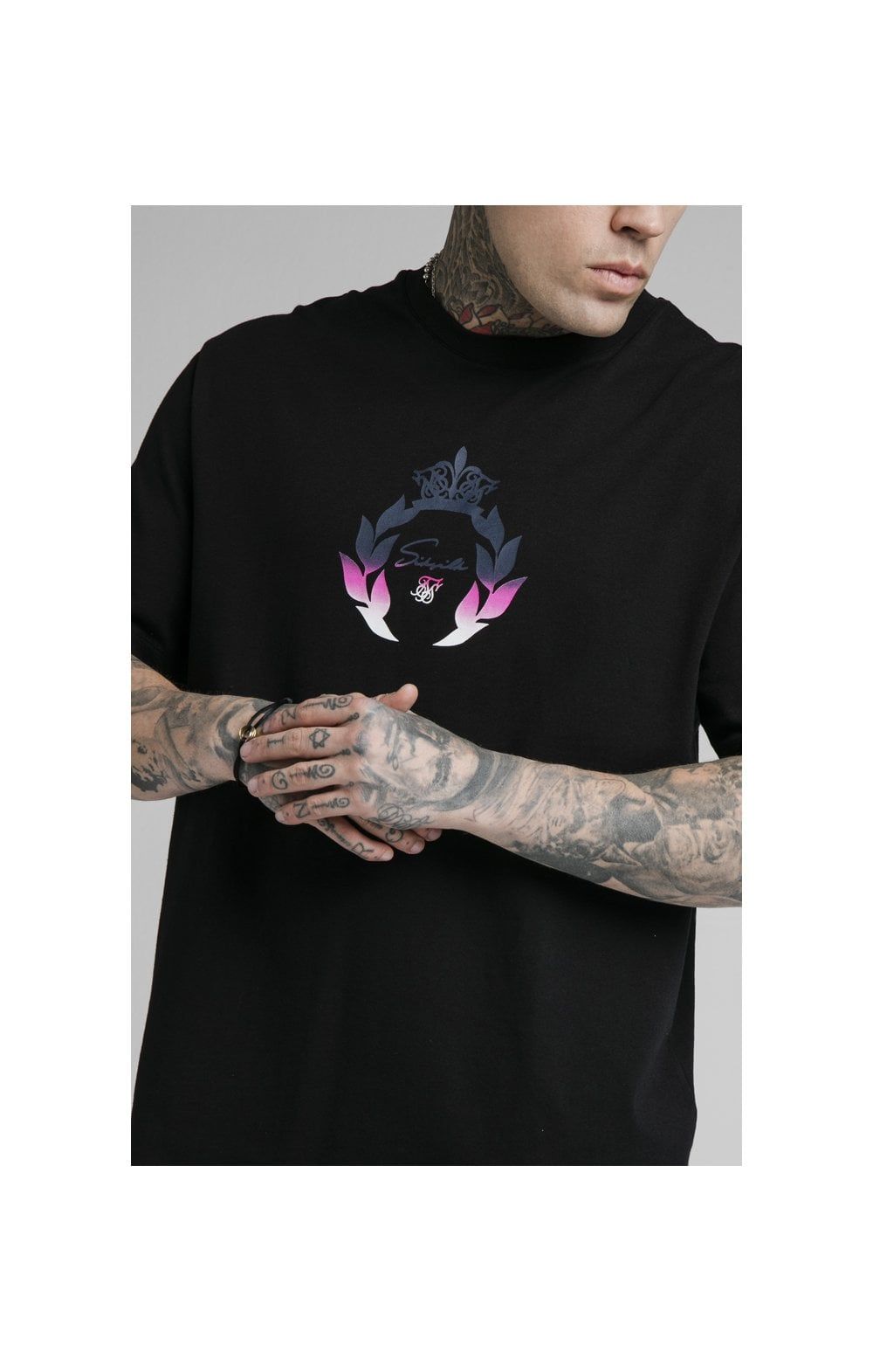 SikSilk S/S Essential Tee - Black sold by Siksilk product image thumbnail 2