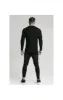 SikSilk L/S Brushed Rib Knit Gym Tee - Black sold by Siksilk