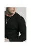 SikSilk L/S Brushed Rib Knit Gym Tee - Black sold by Siksilk