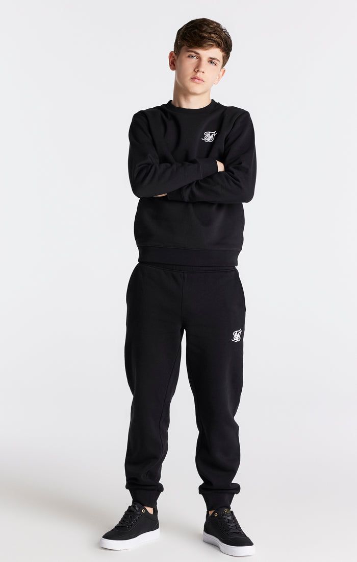 Boys Black Essentials Sweatshirt sold by Siksilk product image thumbnail 4