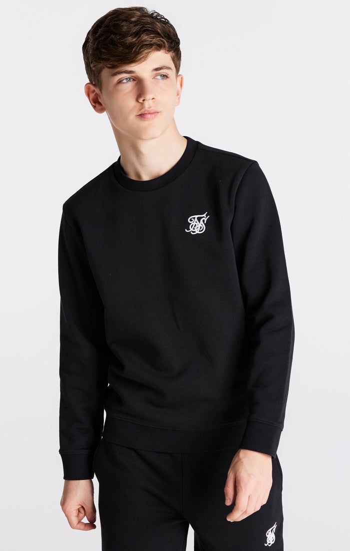 Boys Black Essentials Sweatshirt sold by Siksilk