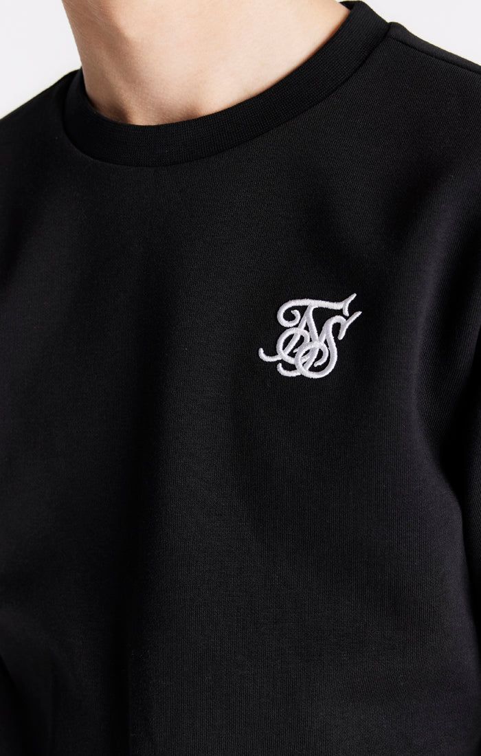 Boys Black Essentials Sweatshirt sold by Siksilk product image thumbnail 2