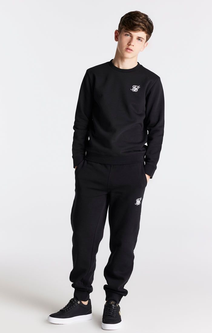 Boys Black Essentials Sweatshirt sold by Siksilk product image thumbnail 3
