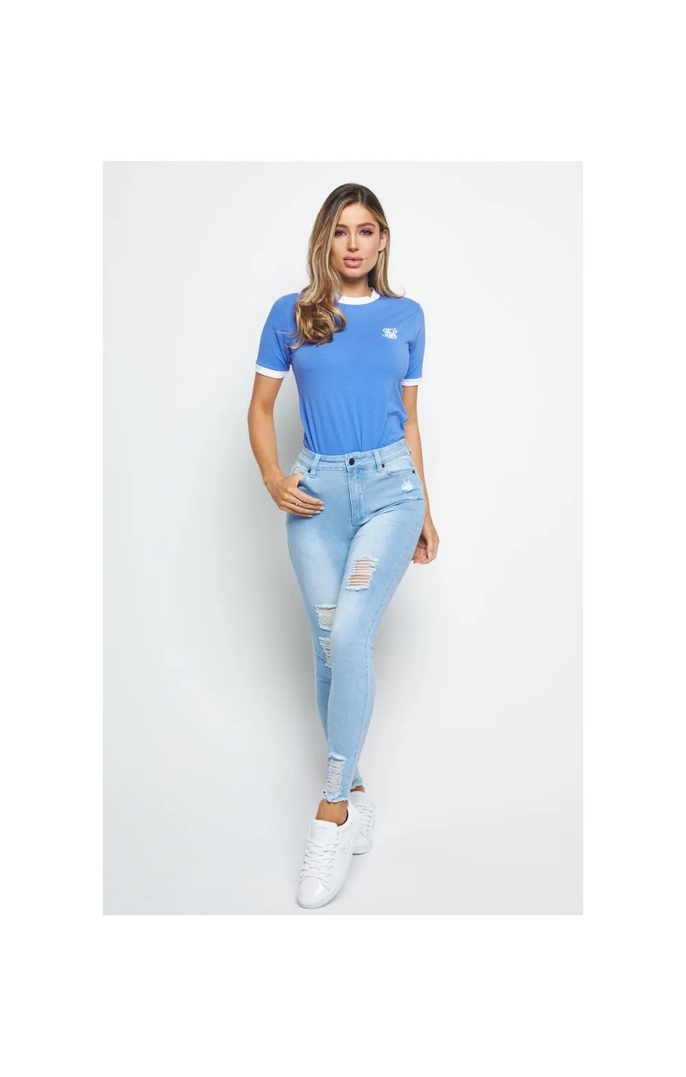 SikSilk Velocity Ringer Tee - Blue sold by Siksilk product image thumbnail 3