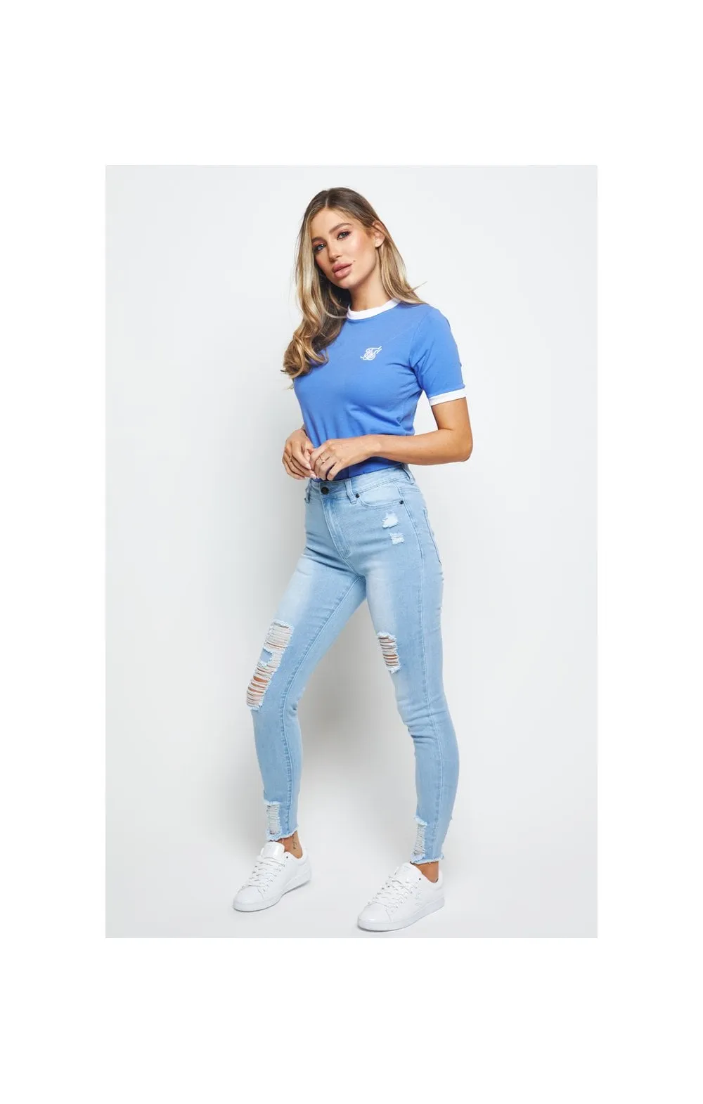 SikSilk Velocity Ringer Tee - Blue sold by Siksilk product image thumbnail 5