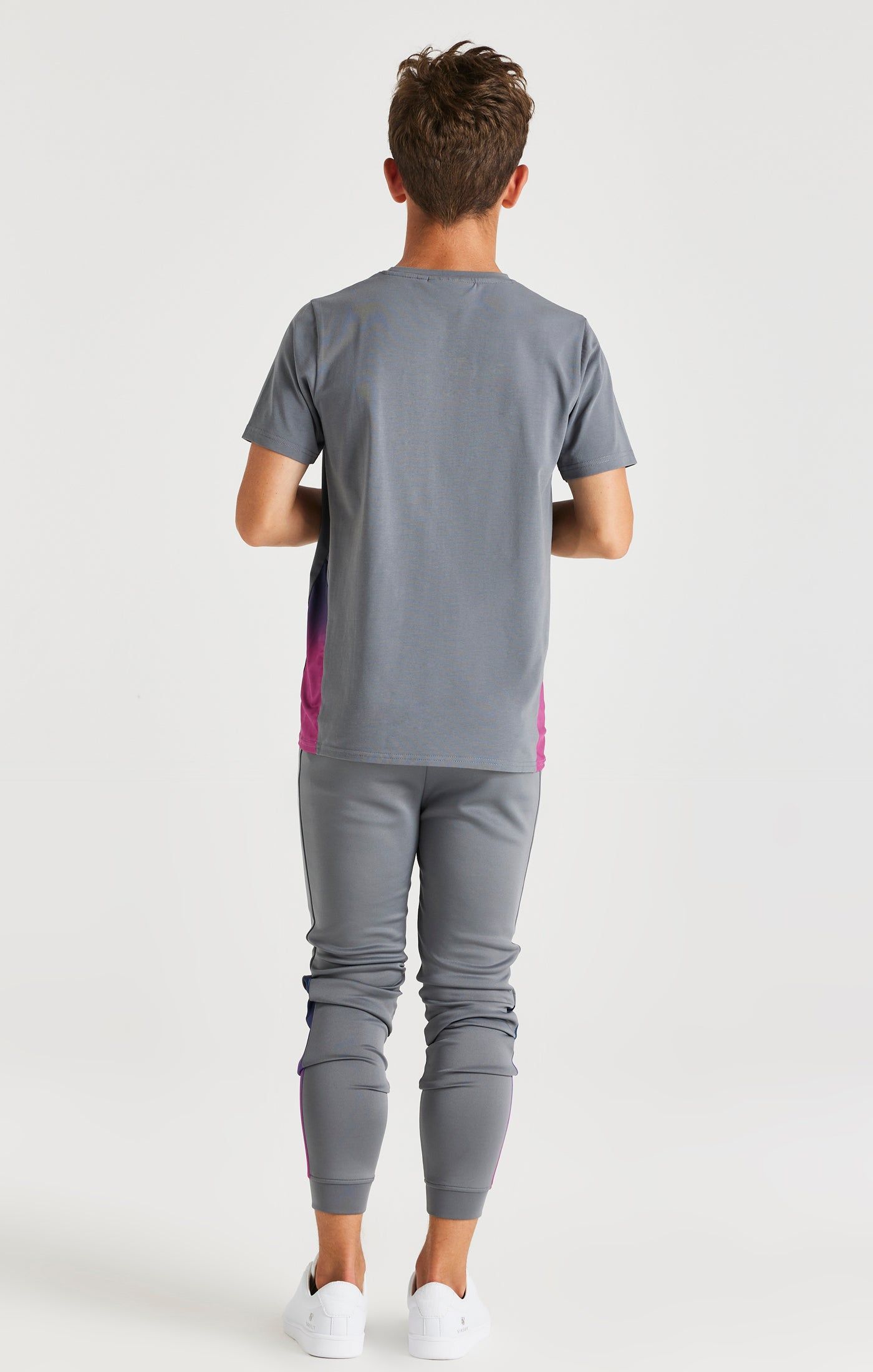 SikSilk Navigate Fade Panel Trousers - Grey sold by Siksilk product image thumbnail 5
