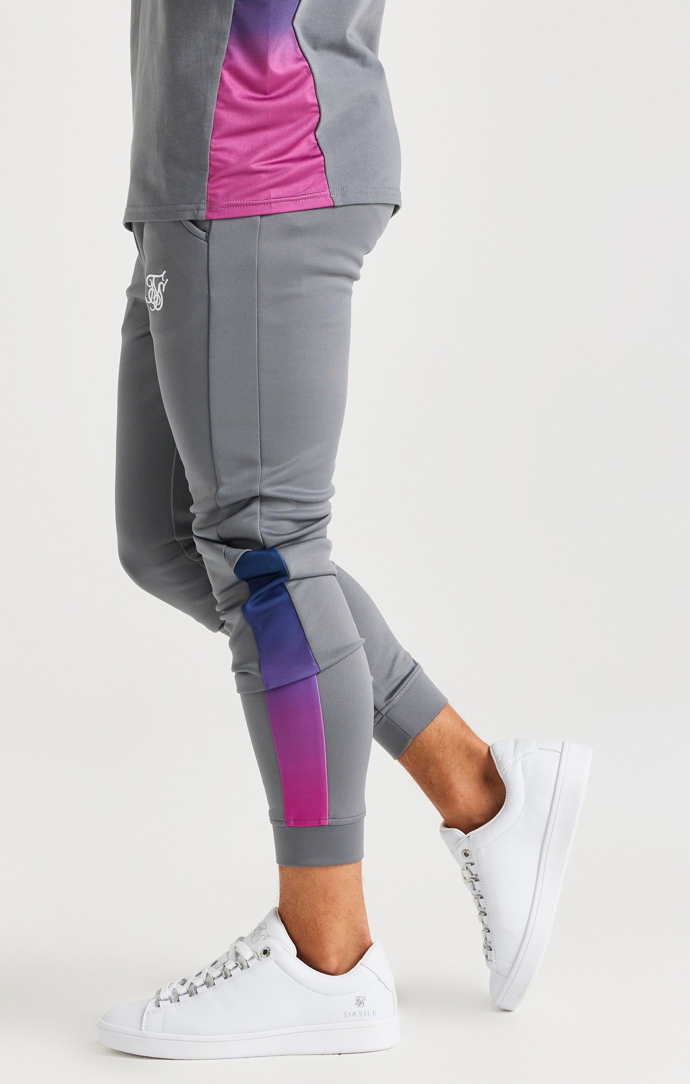 SikSilk Navigate Fade Panel Trousers - Grey sold by Siksilk product image thumbnail 2