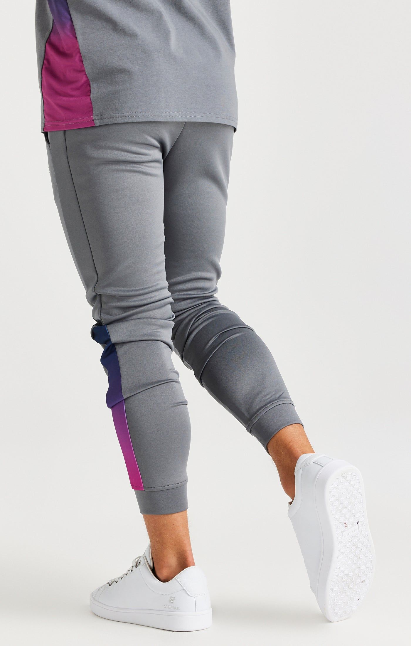 SikSilk Navigate Fade Panel Trousers - Grey sold by Siksilk product image thumbnail 4