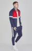 Navy Muscle Fit Joggers sold by Siksilk