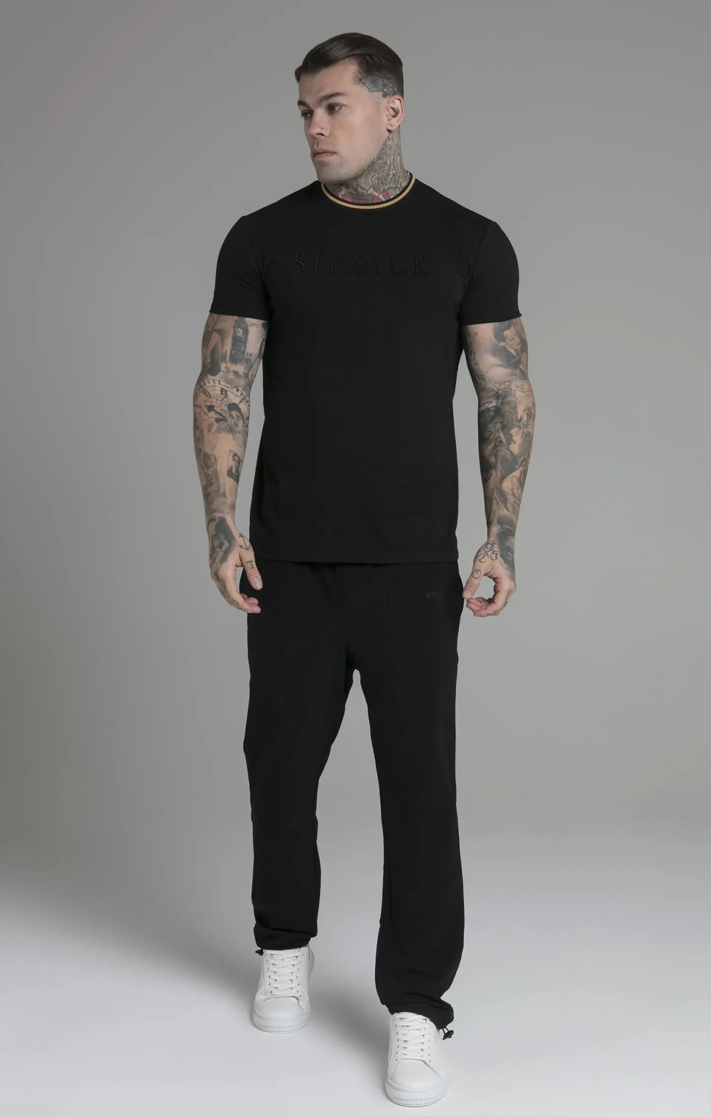 Black Logo T-Shirt sold by Siksilk product image thumbnail 2