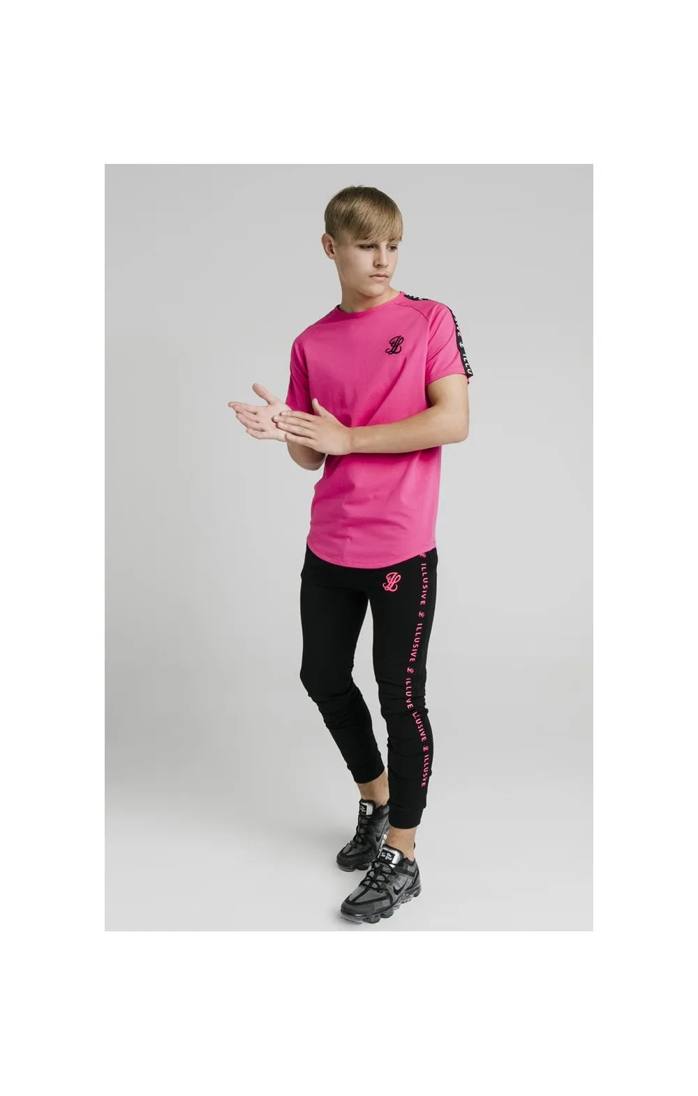Illusive London Tape Tee – Pink sold by Siksilk product image thumbnail 3