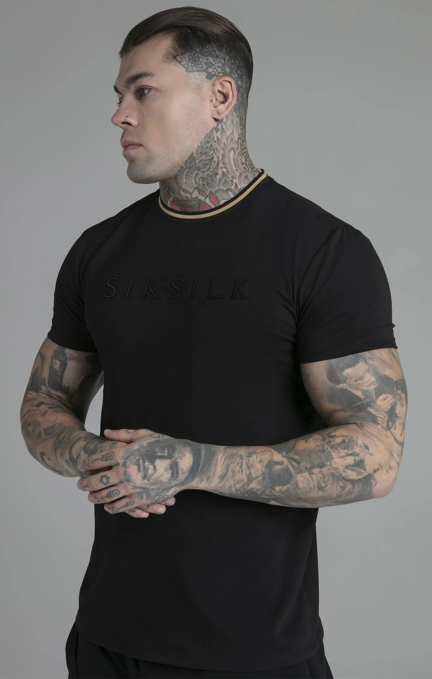 Black Logo T-Shirt sold by Siksilk