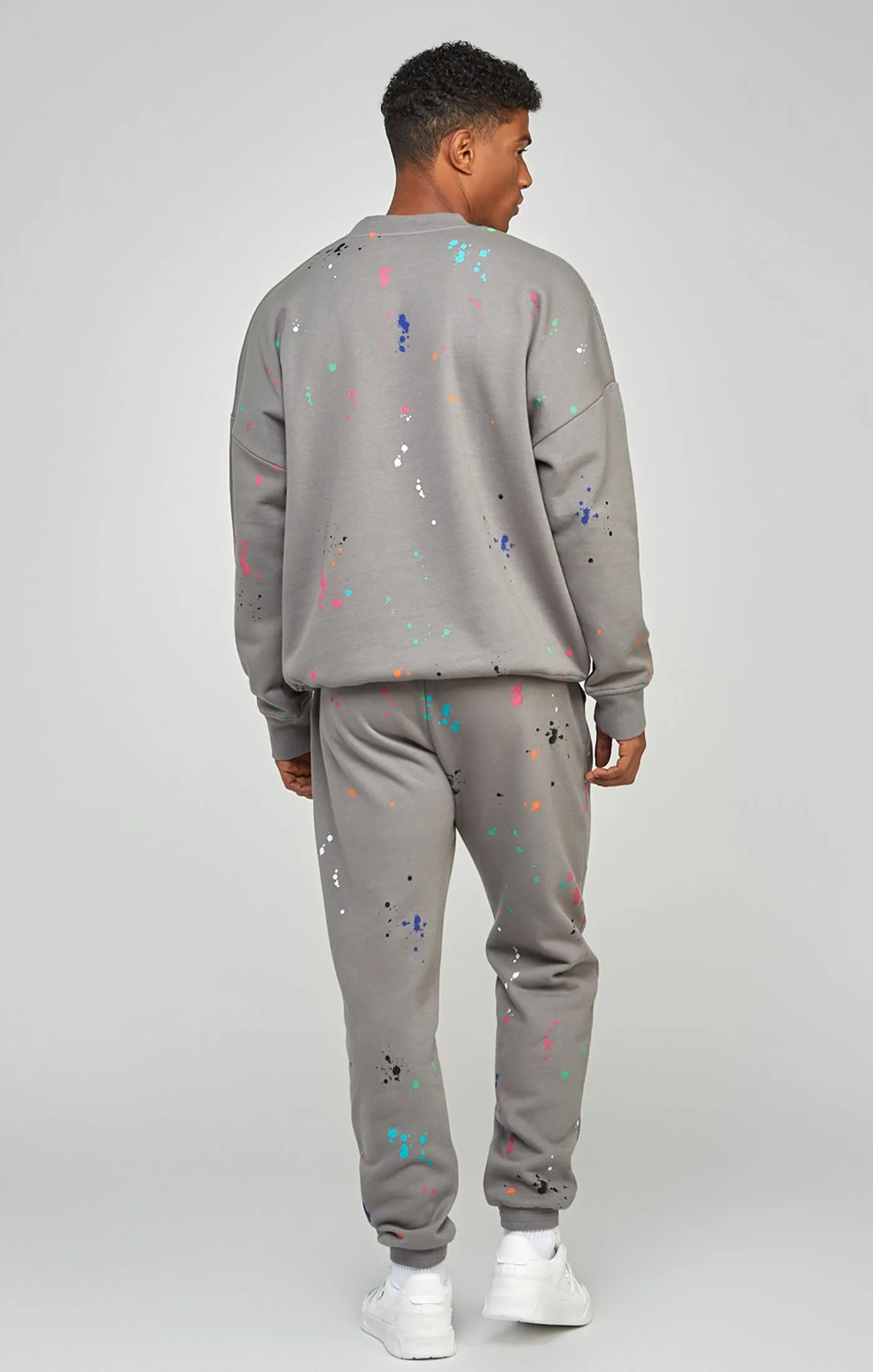 Grey Paint Splatter Sweatshirt sold by Siksilk product image thumbnail 5