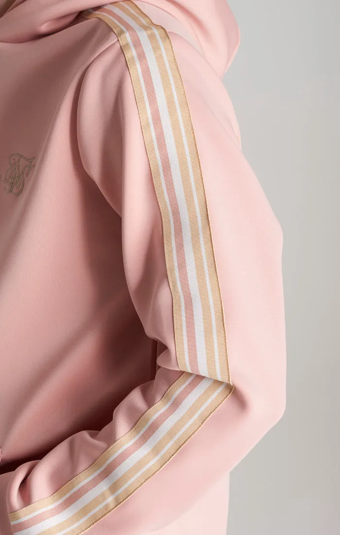 Boys Pink Taped Overhead Hoodie sold by Siksilk product image thumbnail 2