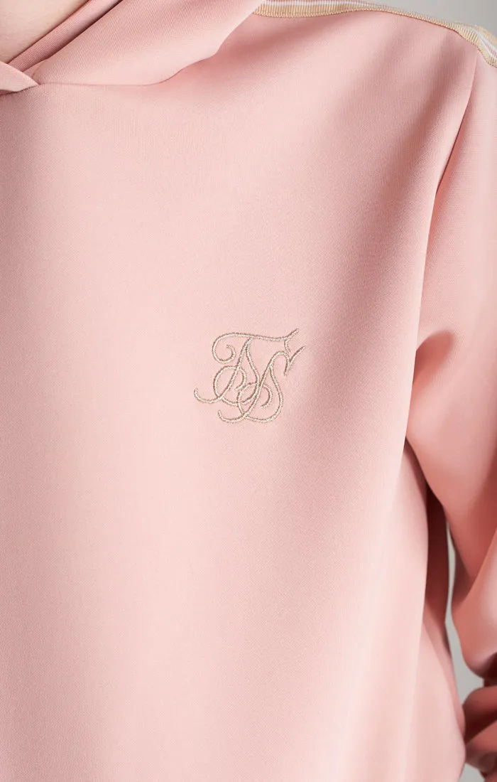 Boys Pink Taped Overhead Hoodie sold by Siksilk product image thumbnail 3