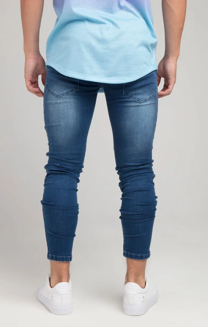 Boys Illusive Mid Wash Biker Denim Jean sold by Siksilk product image thumbnail 3