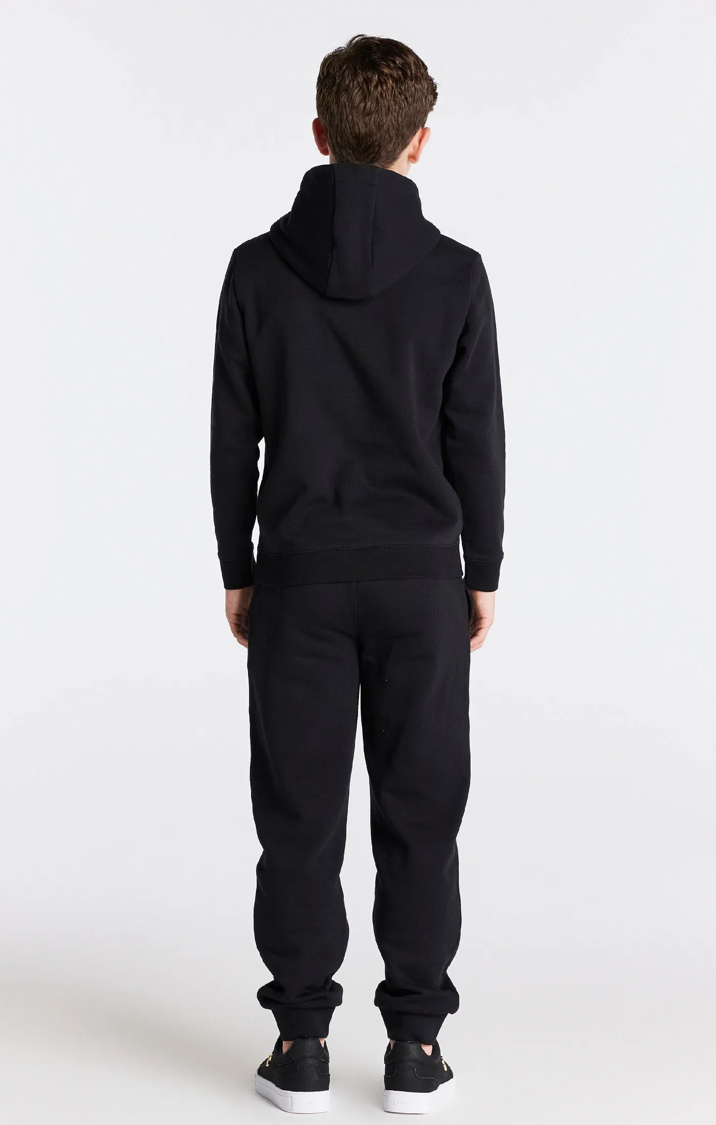 Boys Black Essentials Overhead Hoodie sold by Siksilk product image thumbnail 5