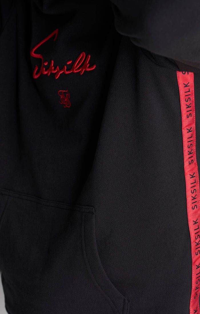 Boys Black Taped Overhead Hoodie sold by Siksilk product image thumbnail 4