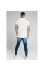 SikSilk Distressed Skinny Riot Wash Jeans - Raw Blue sold by Siksilk