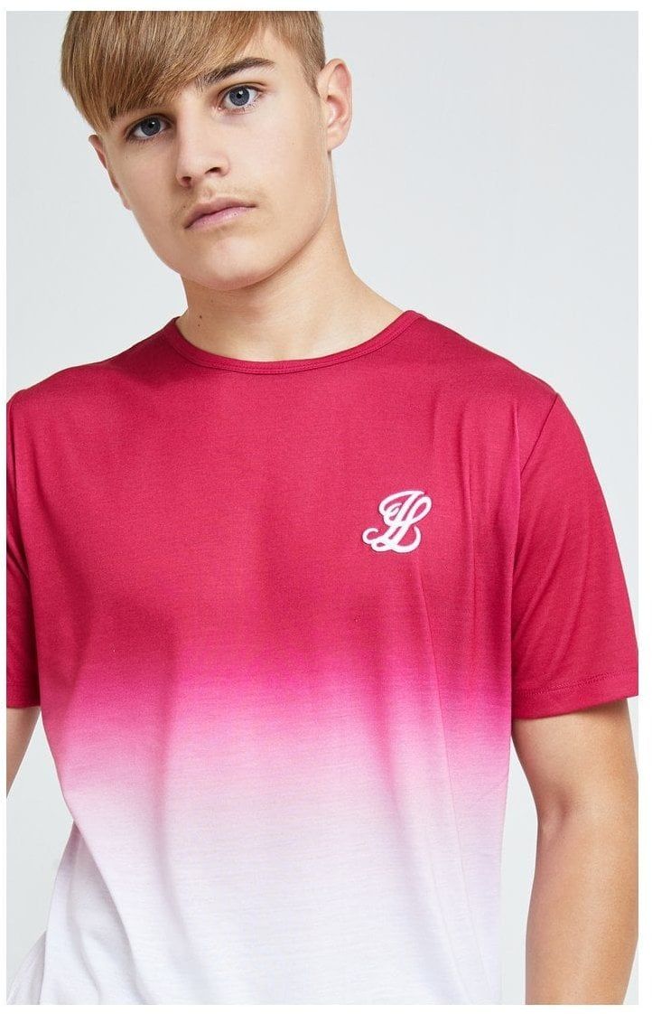 Illusive London Flux Fade Tee - Pink & White sold by Siksilk product image thumbnail 2