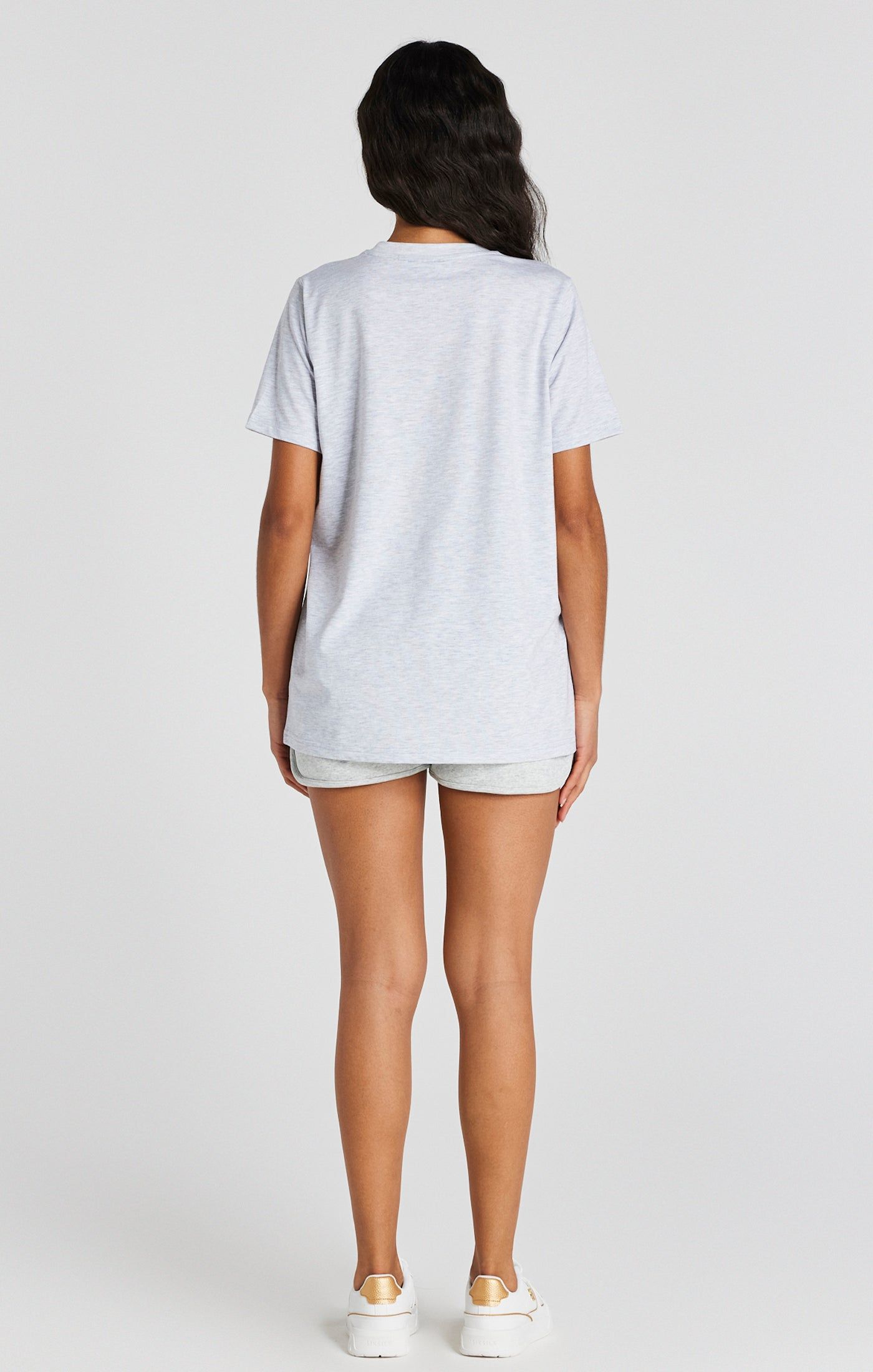 Grey Marl Signature Boyfriend T-Shirt sold by Siksilk product image thumbnail 6