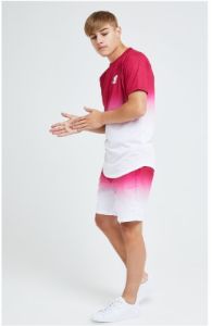 Illusive London Flux Fade Tee - Pink & White sold by Siksilk