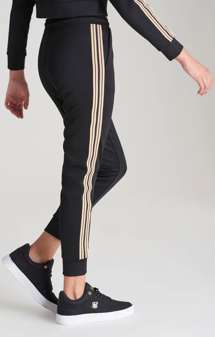 Girls Black Taped Track Pant sold by Siksilk product image thumbnail 4