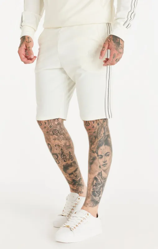 Ecru Tonal Taping Short sold by Siksilk