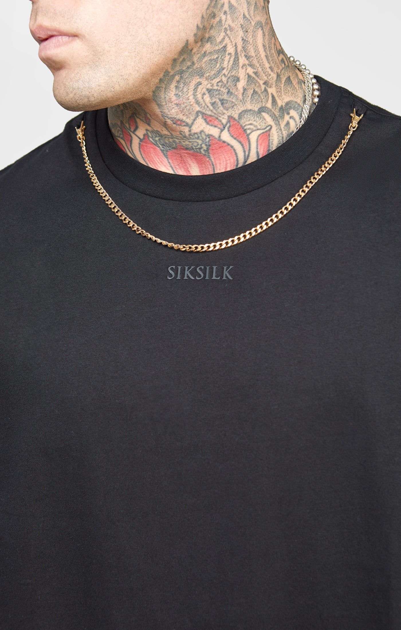 Black Chain Oversized T-Shirt sold by Siksilk product image thumbnail 2