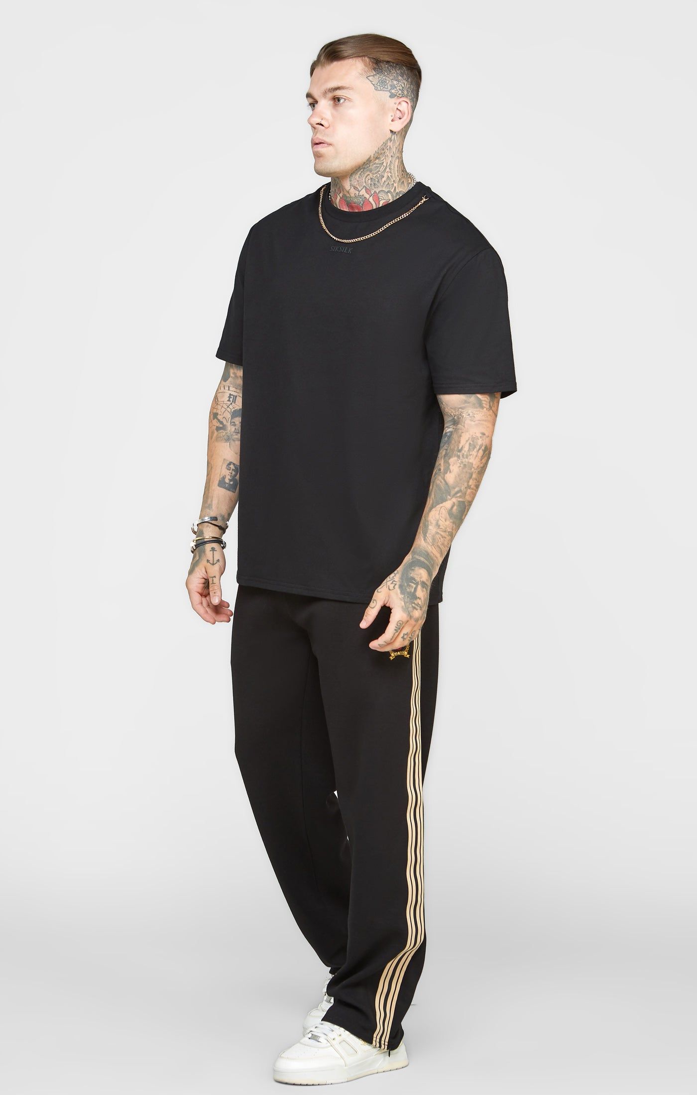 Black Chain Oversized T-Shirt sold by Siksilk product image thumbnail 3