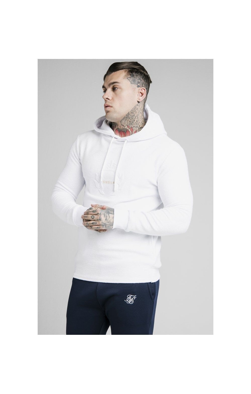 SikSilk Element Overhead Hoodie - White sold by Siksilk